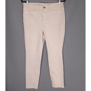 Pilcro Anthropologie Women’s 31 Jeans Pants High Rise Skinny Beige Front Pockets